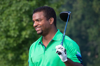 Alfonso Ribeiro celebrity golfer playing off a handicap of 1