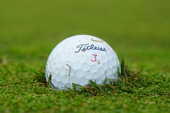 A Titleist golf ball