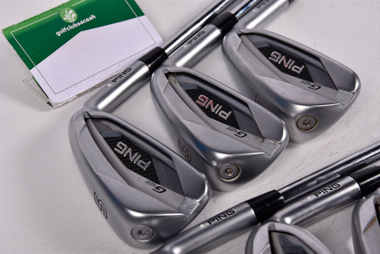 Ping G425 Irons / 5-PW+SW / White Dot / Regular Flex Ping AWT 2.0 Shafts