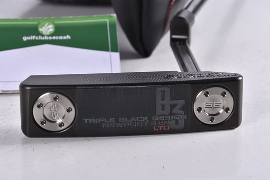 Scotty Cameron Triple Black Design Newport 2 LN Putter / 34 Inch