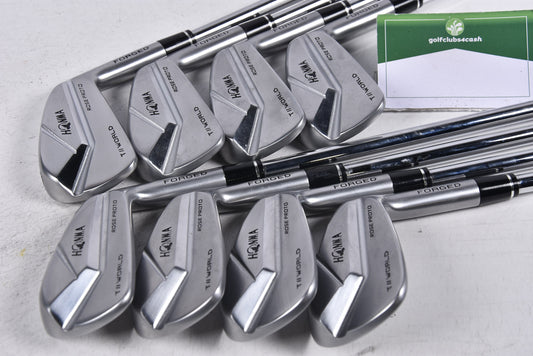 Honma TW747 Rose Proto Irons / 3-PW / Stiff Flex Dynamic Gold S300 AMT