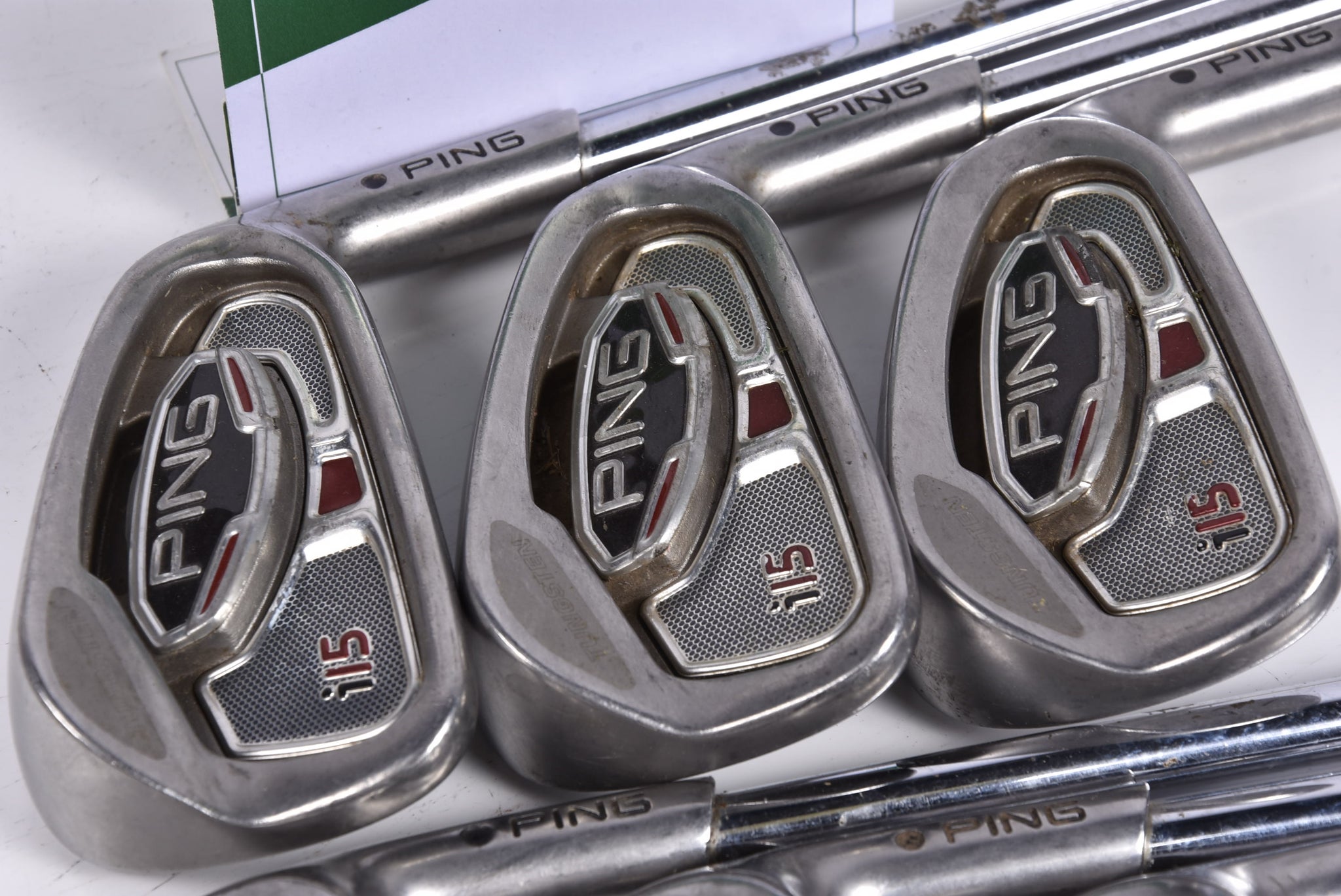 Ping i15 Irons / 5-PW / Black Dot / Stiff Flex Steel Shaft