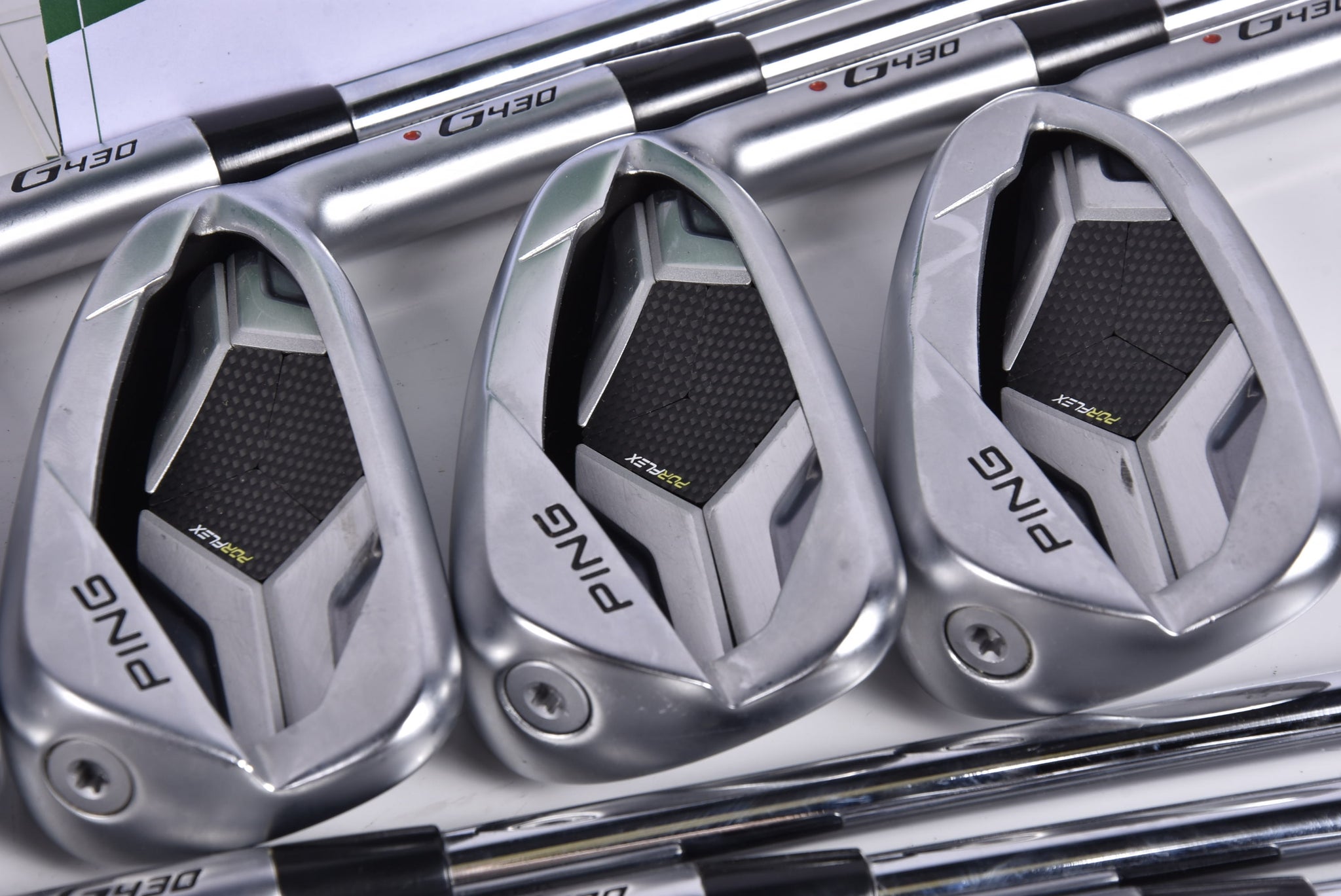 Ping G430 Irons / 5-PW+GW+SW+LW / Red Dot / Regular Flex Elevate MPH Shaft