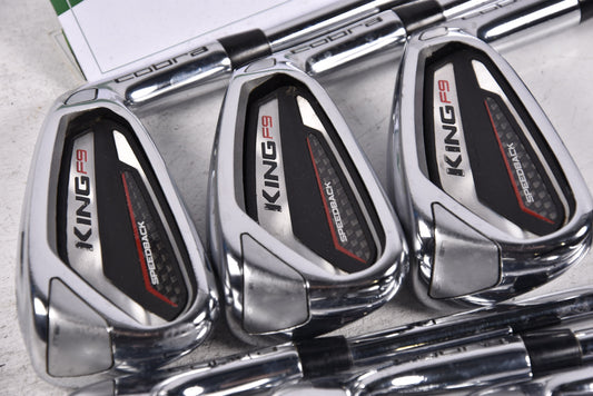 Cobra King F9 Irons / 5-PW / Regular Flex KBS Tour-V 90 Steel Shafts