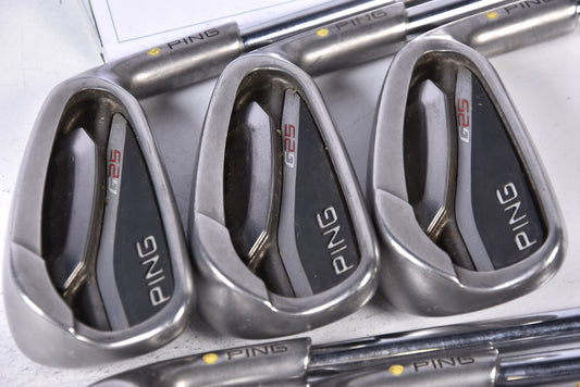 Ping G25 Irons / 5-PW+SW / Yellow Dot / Stiff Flex Ping CFS Steel Shafts