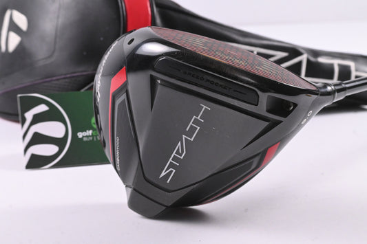 Taylormade Stealth Driver / 9 Degree / Stiff Flex Hzrdus Smoke Red RDX 60 Shaft