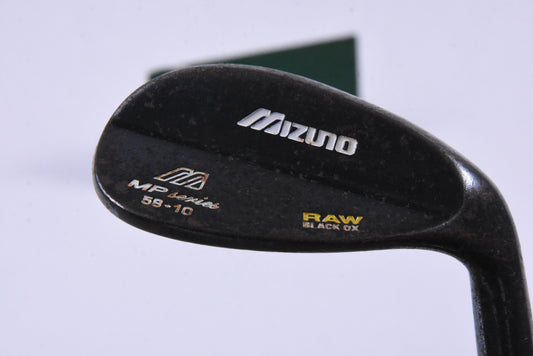 Mizuno MP Series Raw Black Ox Lob Wedge / 58 Degree / Stiff Flex Dynamic Gold