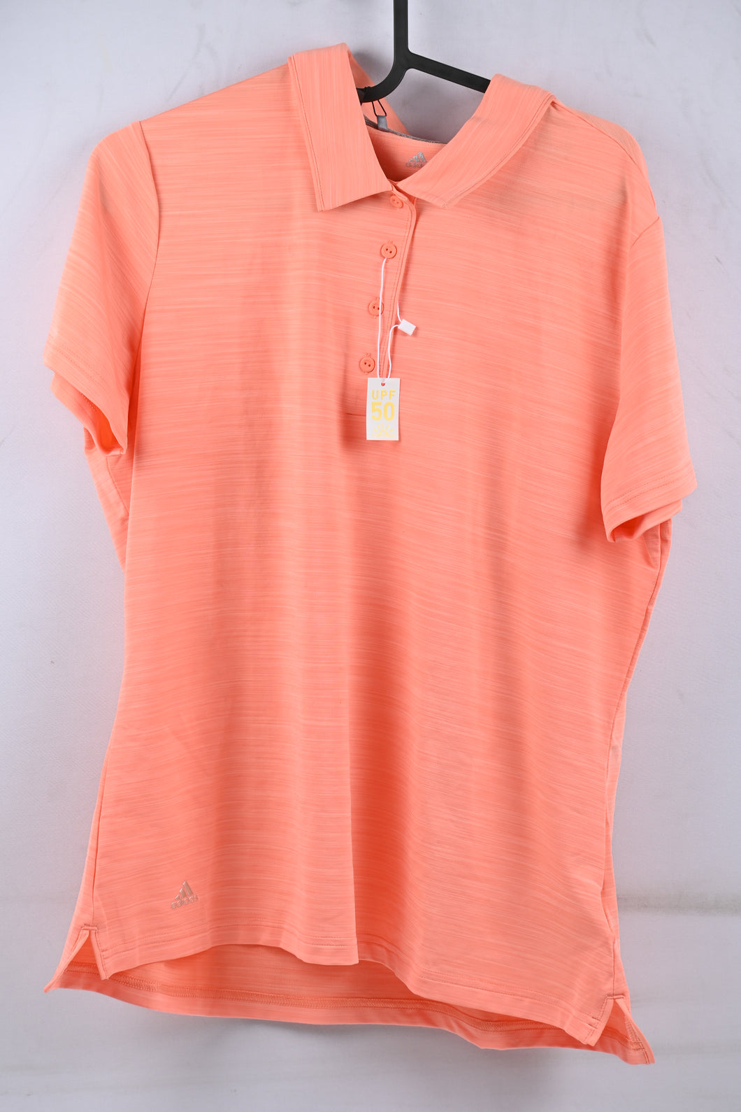 Adidas Ladies Ultimate 365 Polo Shirt / Chalk Coral Heather / Small