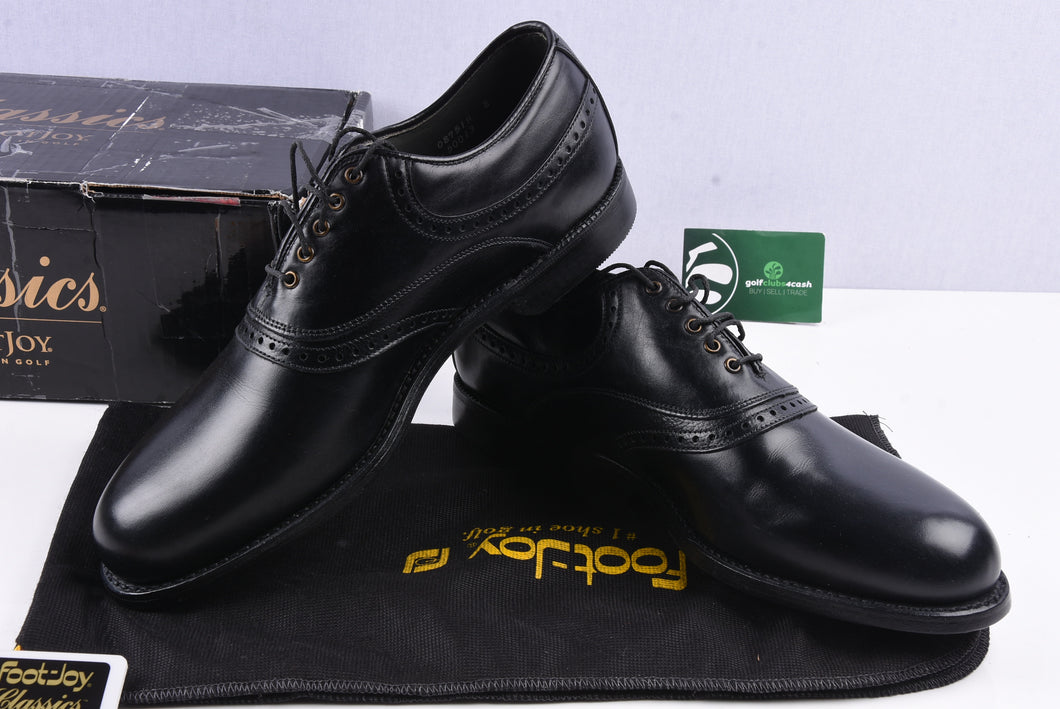 Footjoy Classics Dry Premiere Vintage Golf Shoes / 50013 / Black / Siz