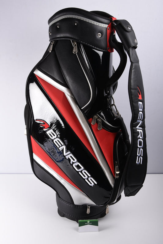 Benross Cart Bag / 6-Way Divider / Black, Red & Silver