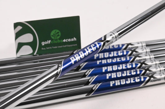 Project X Flighted Iron Shafts / Stiff Flex / Set Of 7 / .355 Tip /