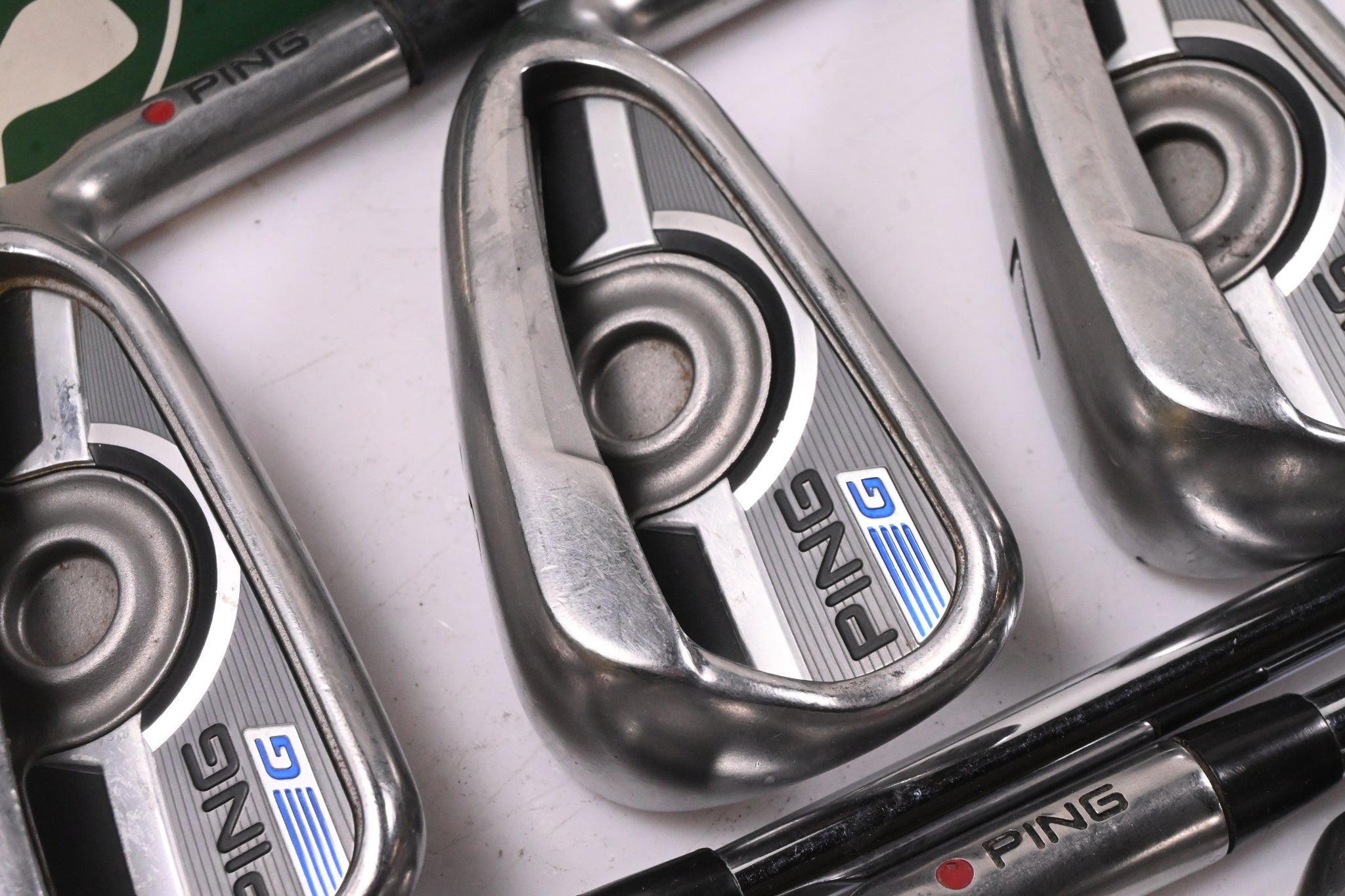 Ping G Series Irons / 5-PW+SW / Red Dot / Stiff Flex Ping AWT 2.0 Shafts