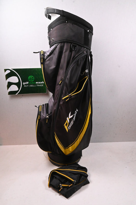 Powakaddy X-Lite Edition Cart Bag / 14-Way Divider / Black & Yellow