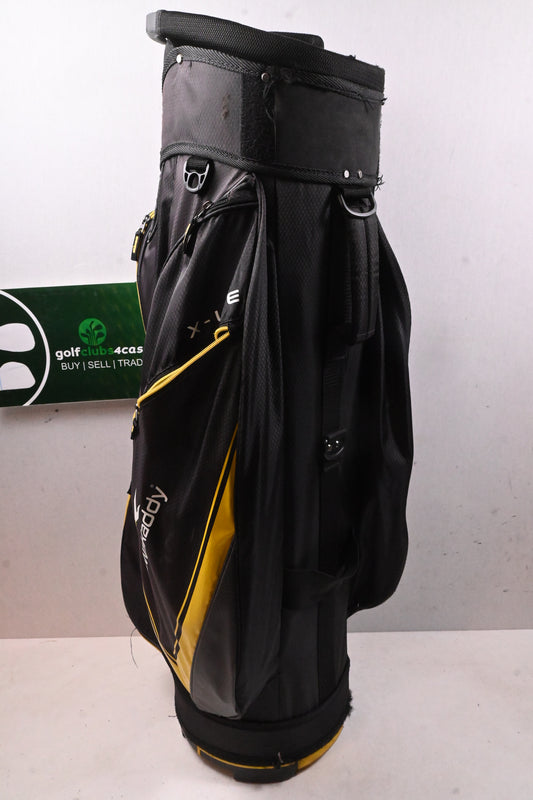 Powakaddy X-Lite Edition Cart Bag / 14-Way Divider / Black & Yellow