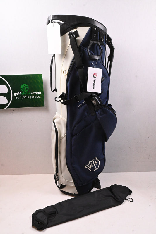 Wilson EXO Lite Stand Bag / 4-Way Divider / Navy & White