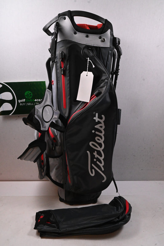 Titleist StaDry Hybrid14 Stand Bag / 14-Way Divider / Grey & Red