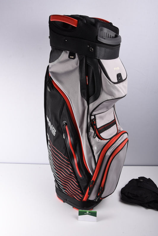 Ping  Pioneer Cart Bag / 15-Way Divider / Black, Grey & Red