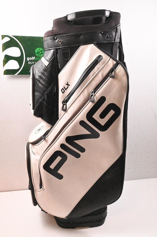 Ping DLX Cart Bag / 14-Way Divider / White & Black