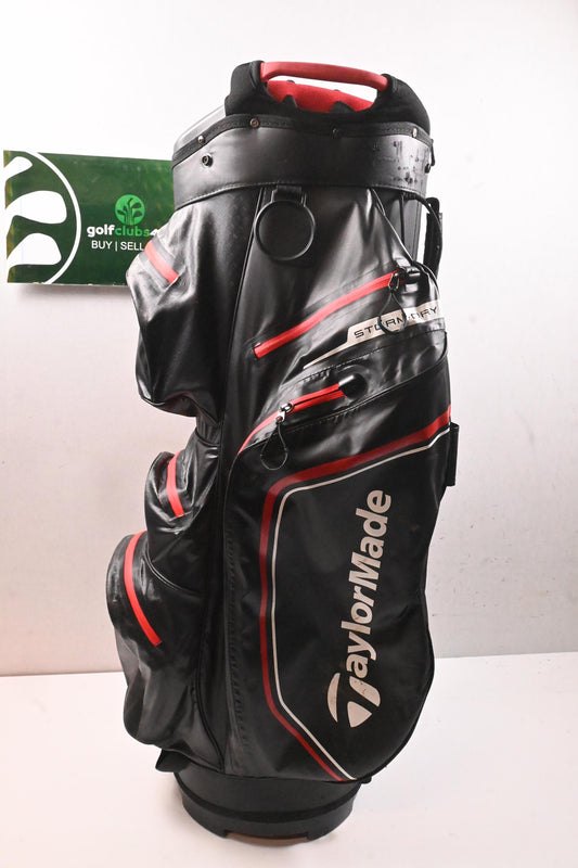 Taylormade Strom Dry Cart Bag / 14-Way Divider / Black & Red