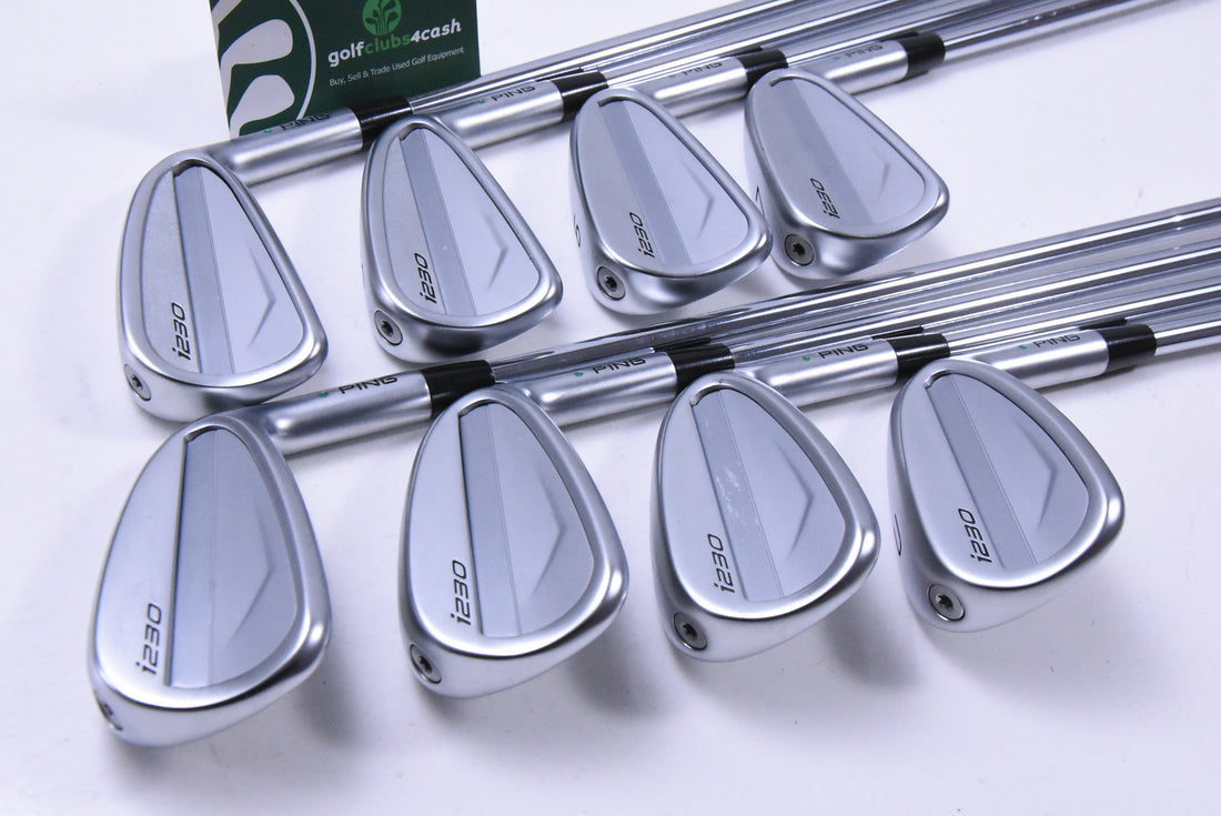 Ping i230 Irons / 4-PW+UW / Green Dot / Regular Flex Ping AWT 2.0 Shafts