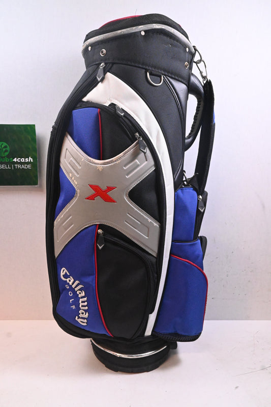 Callaway X Cart Bag / 10-Way Divider / Black, Blue & Silver