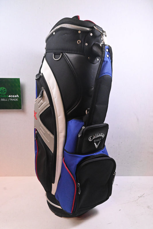 Callaway X Cart Bag / 10-Way Divider / Black, Blue & Silver