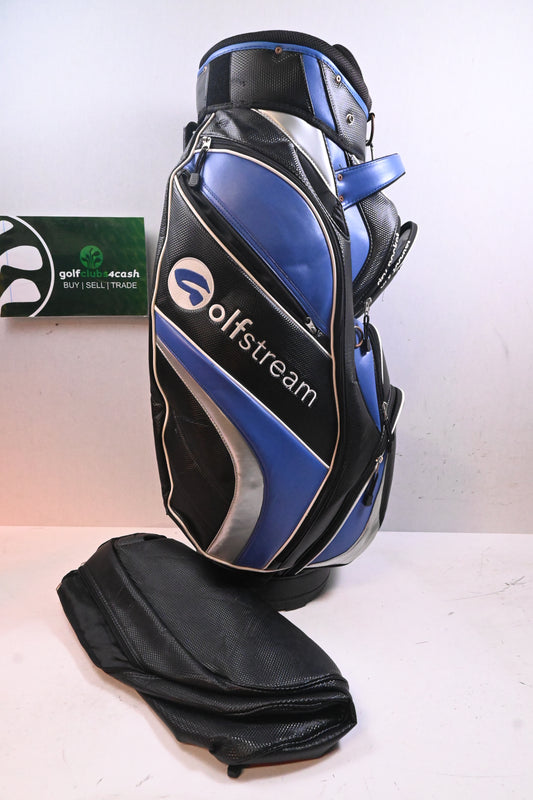 Golf Stream Cart Bag / 14-Way Divider / Black & Blue