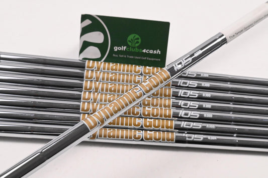 Dynamic Gold 105 R300 Iron Shafts / Regular Flex / Set Of 8 / 0.355" Tip