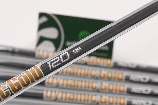 Dynamic Gold 120 S300 Iron Shafts / Regular Flex / Set Of 7 / 0.355" Tip