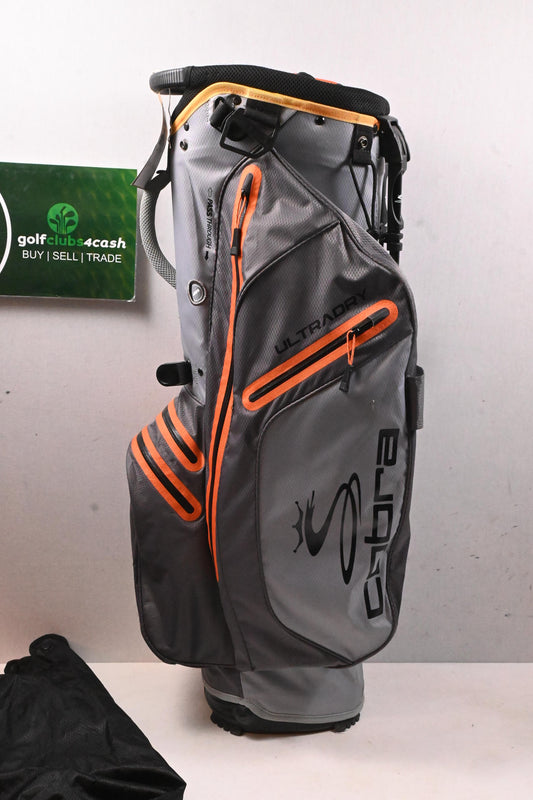 Cobra Ultradry Stand Bag / 14-Way Divider / Grey & Orange