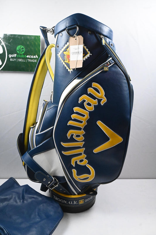 Callaway 2016 Open Championship Tour Bag / 6-Way Divider / Blue, White. Yellow