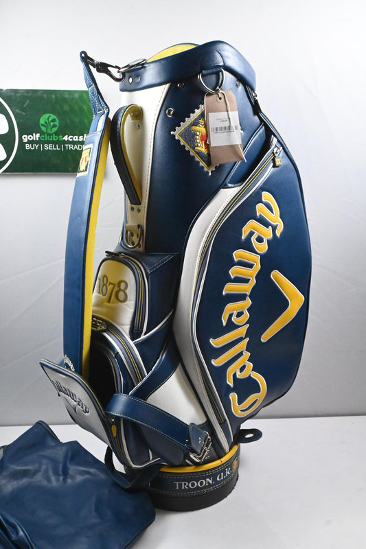 Callaway 2016 Open Championship Tour Bag / 6-Way Divider / Blue, White. Yellow