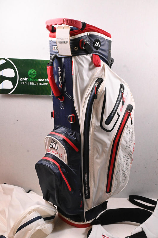 Big Max Aqua Hybrid14 Stand Bag / 14-Way Divider / White, Blue & Red