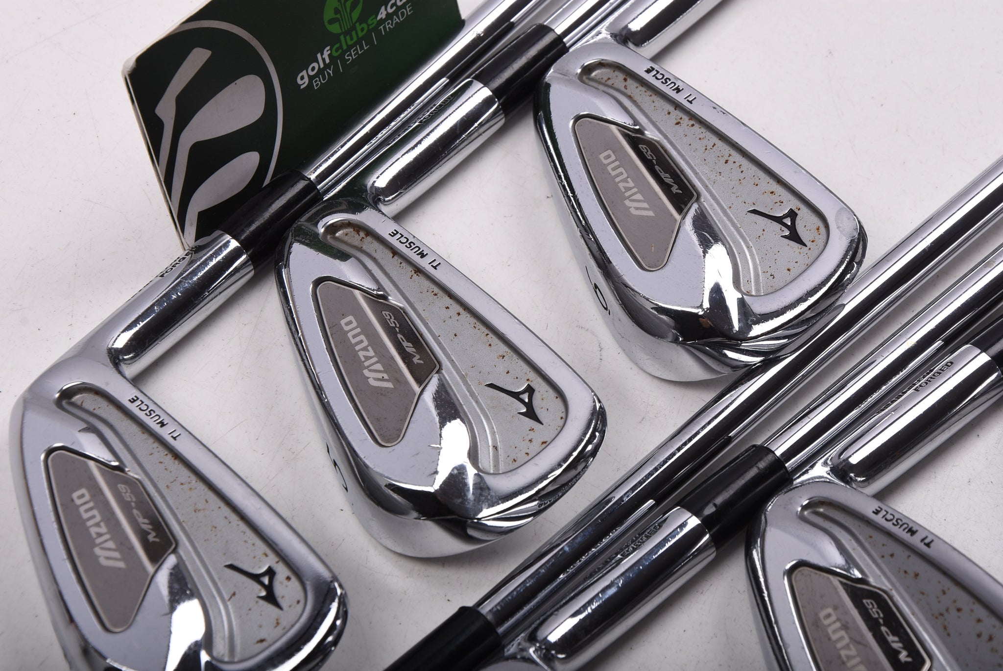 Mizuno MP-59 Irons / 4-PW / Stiff Flex Dynamic Gold S300 Shafts