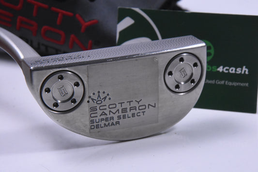 Left Hand Scotty Cameron Super Select Del Mar Putter / 34 Inch