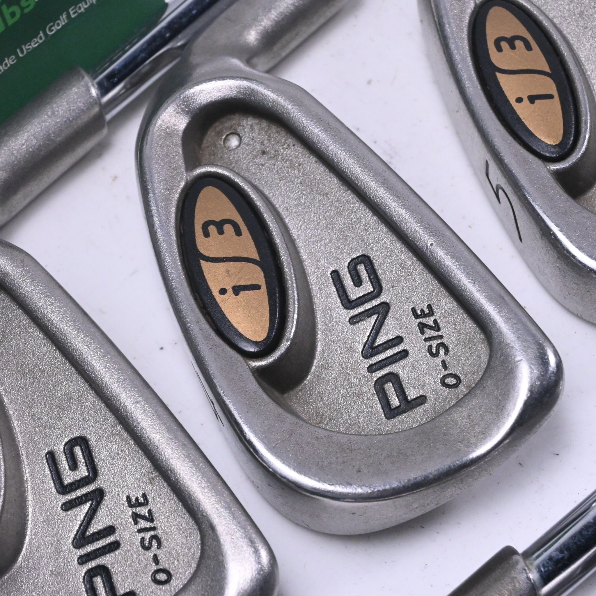 Ping i3 O-Size Irons / 3-PW+SW / White Dot / Stiff Flex Ping JZ Red Shafts