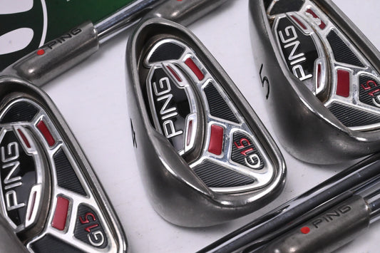 Ping G15 Irons / 3-PW+SW / Red Dot / Regular Flex Ping AWT Steel Shafts