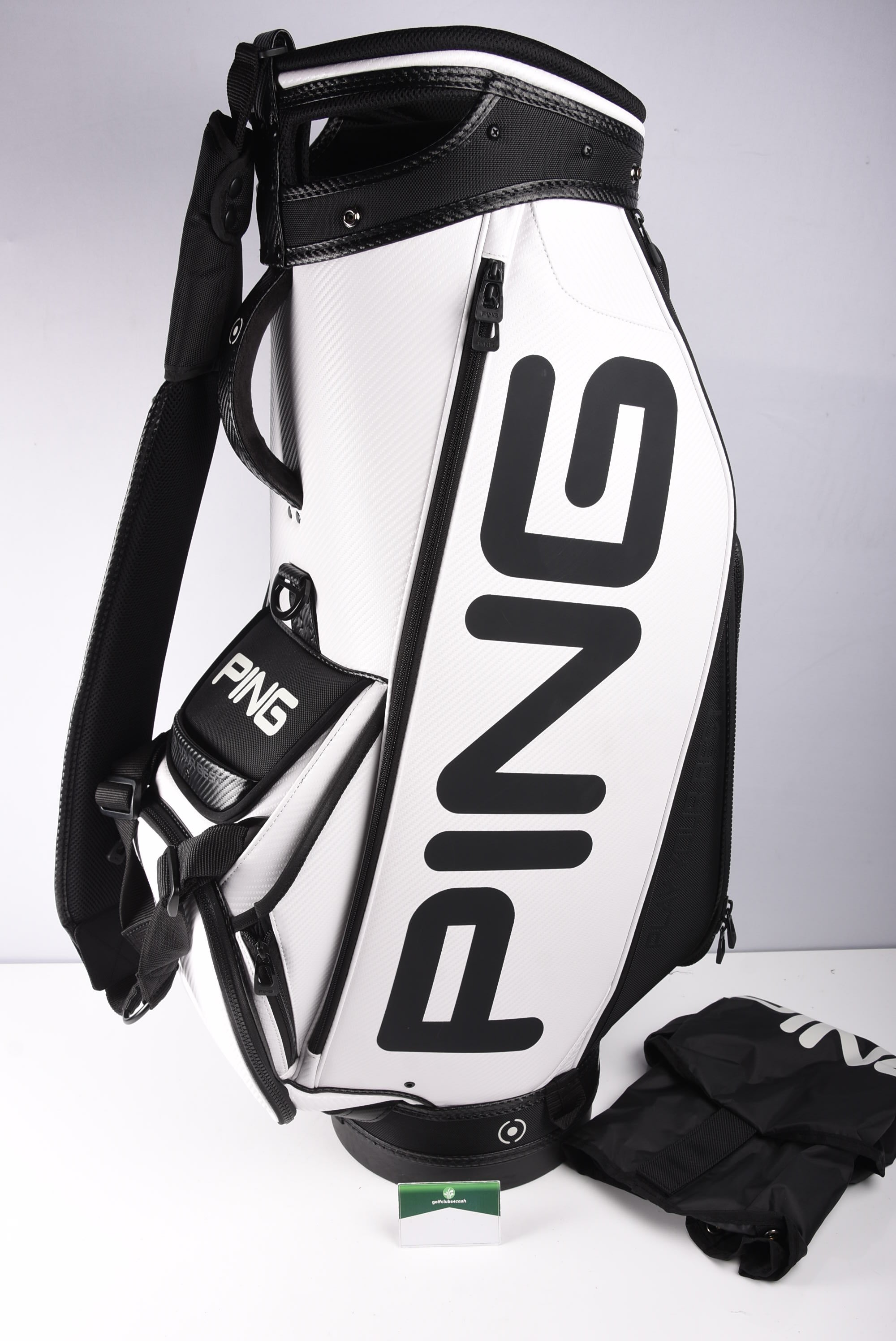 Ping 2023 Tour Staff Bag / 6-Way Divider / White, Black
