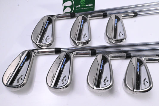 Callaway Paradym Ai Smoke Irons / 4-PW / Regular Flex Elevate MPH 85 Shafts