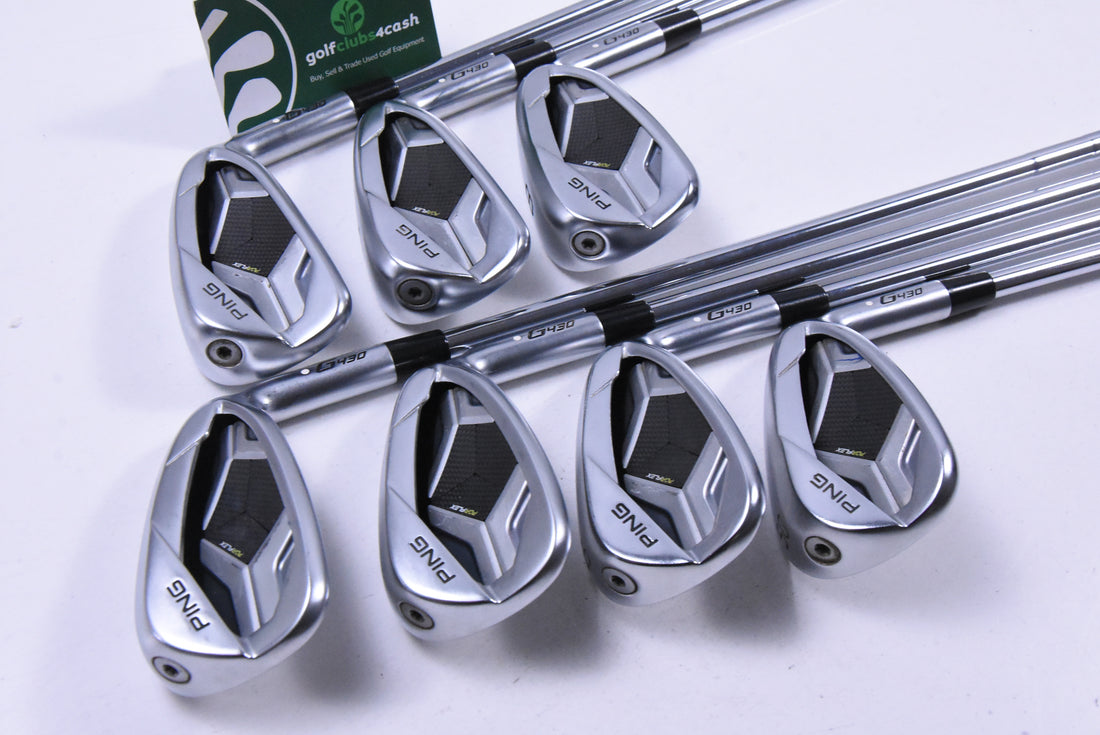 Ping G430 Irons / 6-PW+45°+50° / White Dot / Regular Flex Elevate MPH 95 Shafts