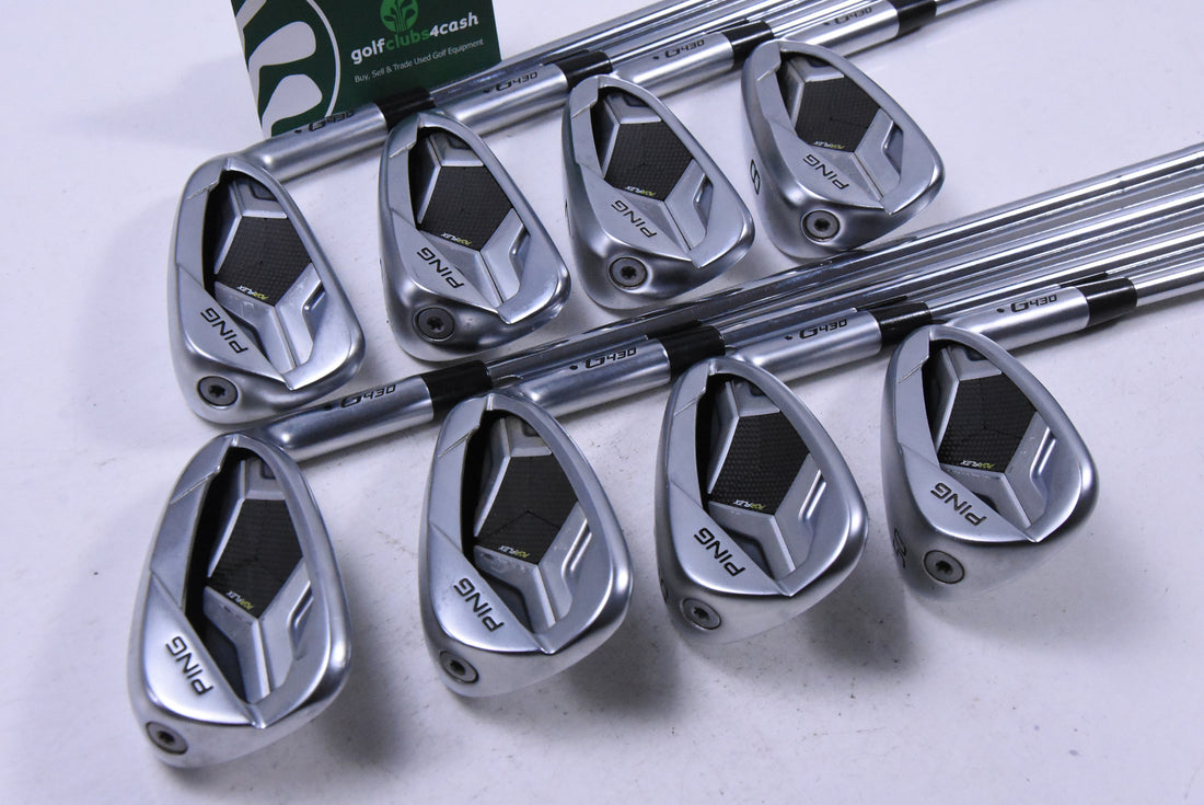 Ping G430 Irons / 5-PW+50+54 / Black Dot / Regular Flex Ping AWT 2.0 Shafts