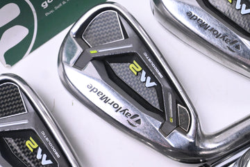 Left Hand Taylormade M2 2017 Irons / 5-PW+SW / Regular Flex Reax High Launch 88