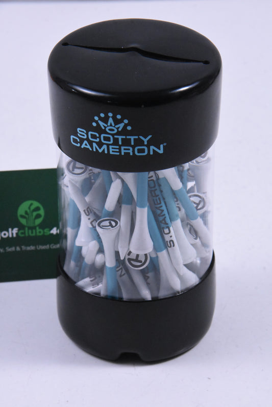 Scotty Cameron Circle T Mono Stripe Golf Tees / Tiffany & White