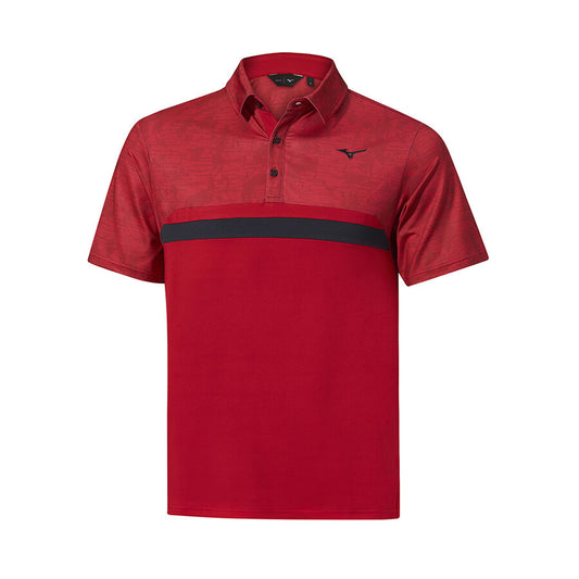 Mizuno Golf Quick Dry Hazard ST Polo / Red / Small