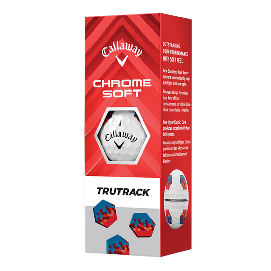 Callaway Chrome Soft Trutrack 2024 White (Sleeve of 3 balls)