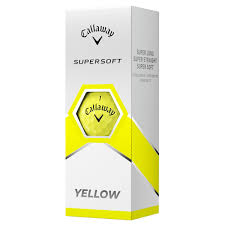 Callaway Supersoft 2024 Yellow (Sleeve of 3 balls)