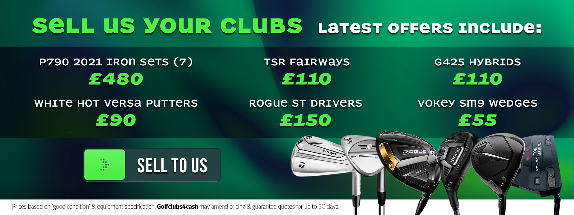 Turn your old golf clubs into cash! Trade in for top prices today.