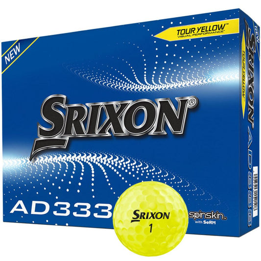 Srixon AD333 Balls 12 2021 Yellow